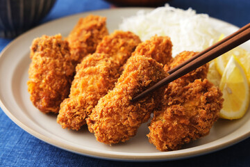 カキフライ Japanese deep fried breaded oysters