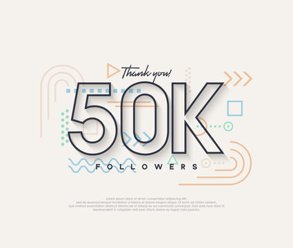 Line design, thank you very much to 50k followers.