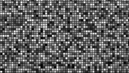 Abstract background with black and white squares.