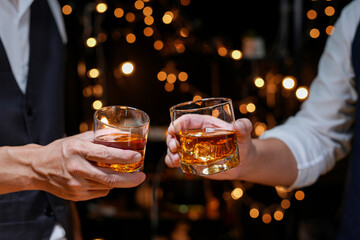 whiskey, for a friendly party in a bar or a restaurant.