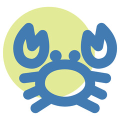 Simple crab icon