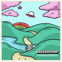 Obraz premium Flying Object in the sky