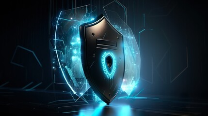 generative ai, cyber security, shiled, modern robotic, futuristic, digital, cybertech, robot, matrix, hologram, high-tech, fantasy, systems, world tech, cybernet, computer, metal, augmented reality, 