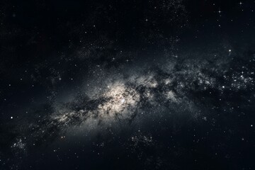 Obraz na płótnie Canvas high resolution view of the Milky Way galaxy with stars and cosmic dust. Generative AI