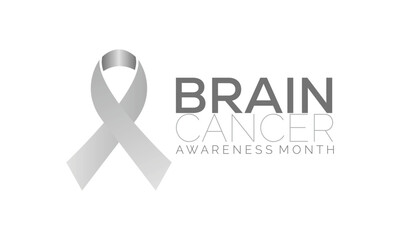   brain cancer awareness month is observed each year in May.Vector illustration template background design.