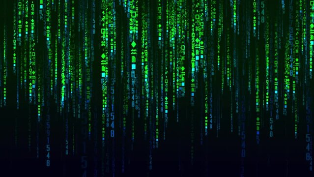 Abstract Falling particle animation background