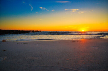 sunset at the beach