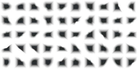 Halftone Abstract Background Set of 50