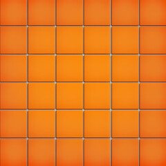 background of orange squared tiles