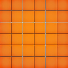 background of orange squared tiles