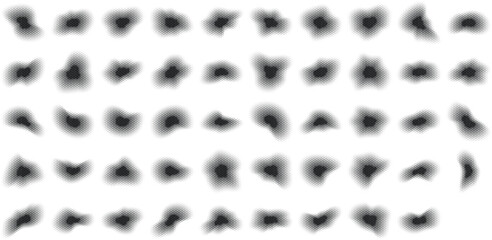 Halftone Abstract Background Set of 50