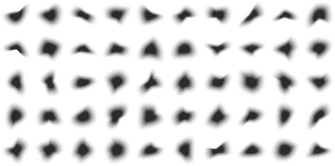 Halftone Abstract Background Set of 50