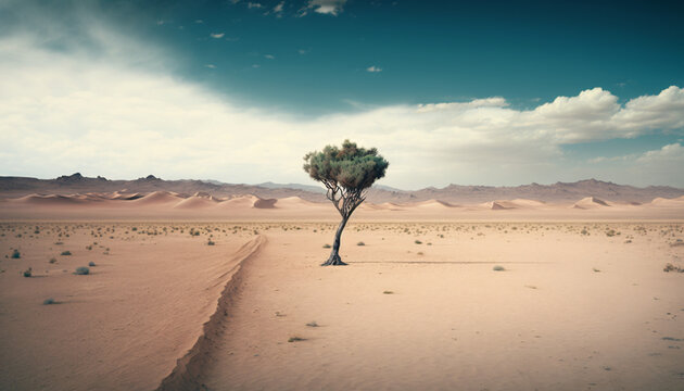 tree in the desert generative ai