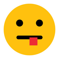 facial expression flat icon of emoticon