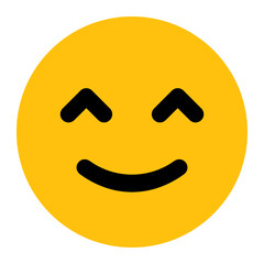 facial expression flat icon of emoticon