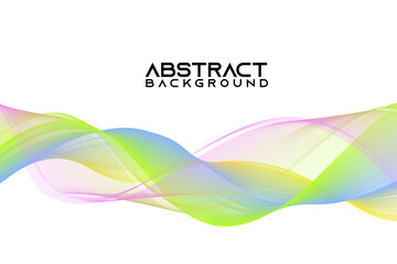 colorful rainbow abstract swoosh background vector