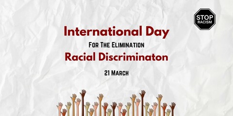 International Day For The Elimination Racial Discrimination Banner.