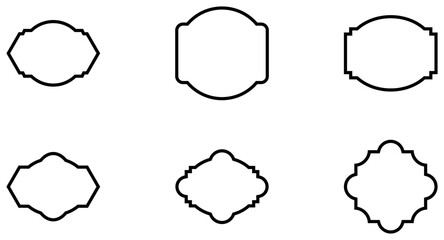 Fototapeta premium Shield Emblem and Badge Set