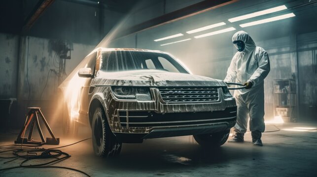 The art and science of auto paint in industrial settings car, GENERATIVE AI