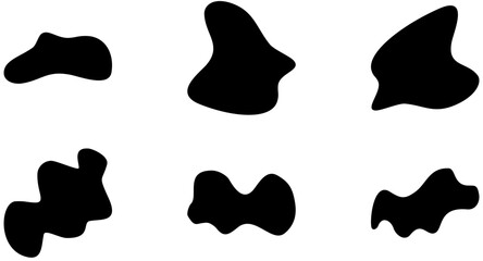 Liquid and fluid shape Black symbol 