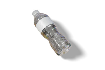 blank water bottle mockup