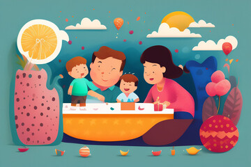 Free photo happy birthday background wallpaper