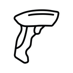 Barcode scanner icon on trendy design