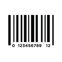 Barcode icon vector on trendy design