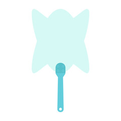 Plain Aesthetic Manual Handle Hand Fan
