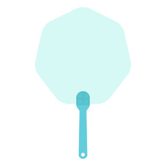Plain Aesthetic Manual Handle Hand Fan
