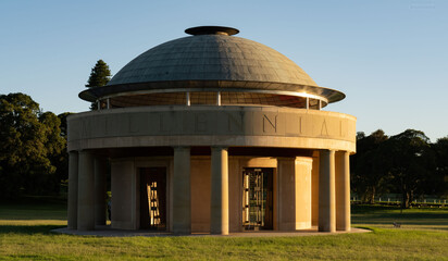 Federation Pavilion in Centennial Park, Paddington, Sydney, New South Wales, Australia in evening light. Commemorates the proclamation of the Commonwealth of Australia.  