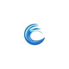 Fototapeta na wymiar ocean wave logo
