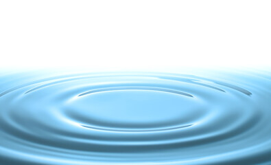 Water waves are caused by falling water droplets. background illustration. close-up view.