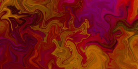 Abstract background with lines and Abstract red liquid marble inkscape background. Liquid marble texture design, red, pink and orange color marbling, shiny or metallic surface.