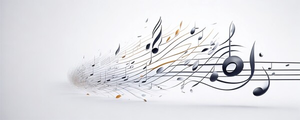 music notes background