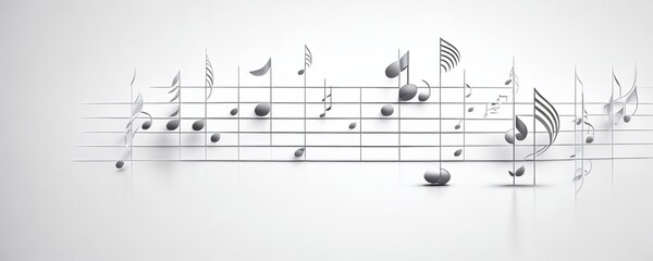 Fototapeta premium music notes background