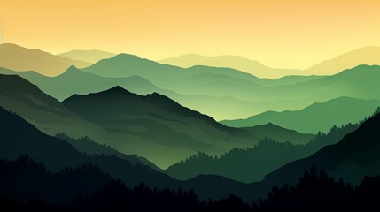 As a Mountain Grainy Gradient background - Generative AI