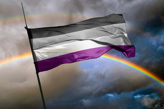 Asexual Pride Flag.ace. 6 April International Asexuality Day 2023