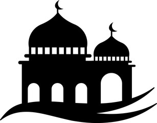 Silhouette Mosque Element