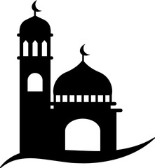 Silhouette Mosque Element
