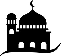 Silhouette Mosque Element