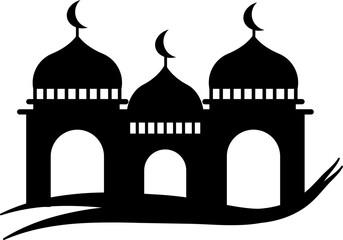 Silhouette Mosque Element