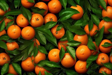 Fresh Oranges Background 
