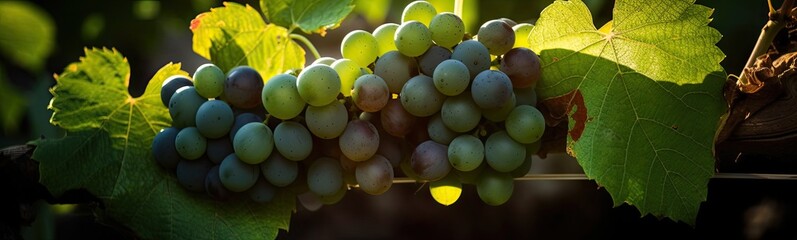Grapes Background Banner.