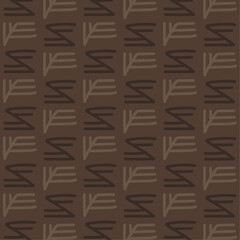 Fototapeta premium Background abstract pattern native tribal draw lines brown vector concept