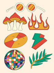 Retro Elements Collection Set