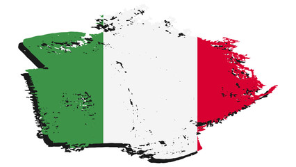 Art Illustration design nation flag with ripped effect sign symbol country of Italy