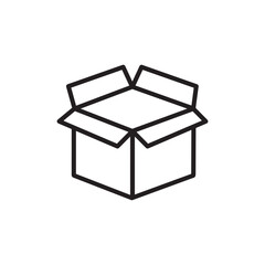 Styrofoam box icon vector logo design template flat style