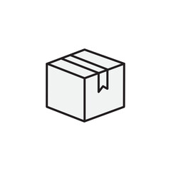 Styrofoam box icon vector logo design template flat style