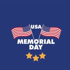 usa memorial day design poster